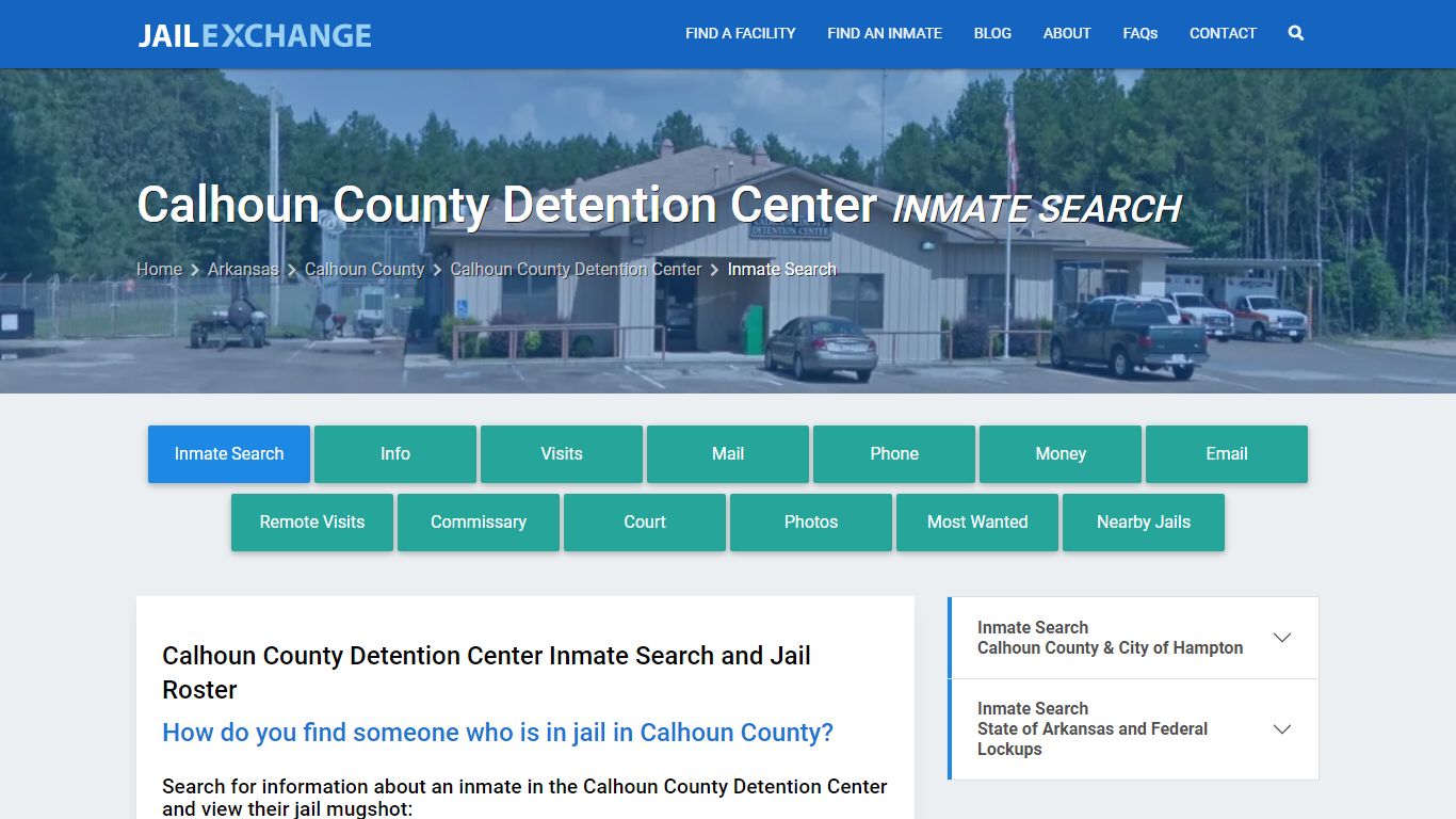 Calhoun County Detention Center Inmate Search - Jail Exchange